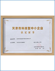 天津市科技型中小企業(yè)認定證書